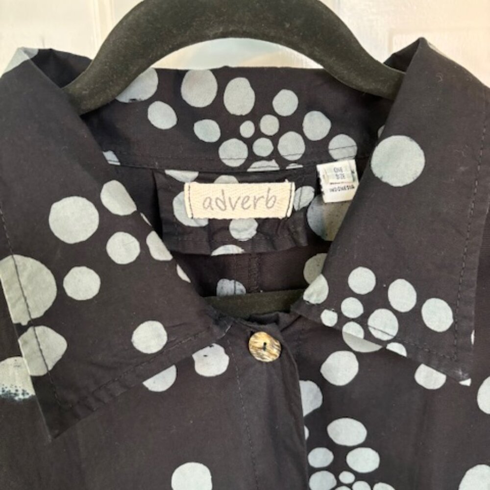 Oversized Polka Dot Shirt/Tunic Dress from Adverb - Picture 5 of 6